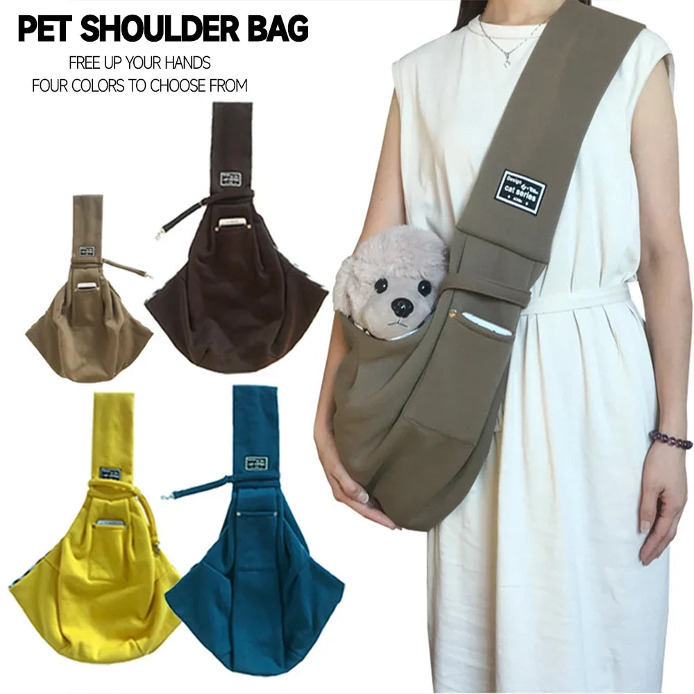 Cozy Dog Bag  Pet Crossbody Shoulder Bag Sling for Compact Pets, Outdoor Travel, Travel-Friendly Pet Supplies