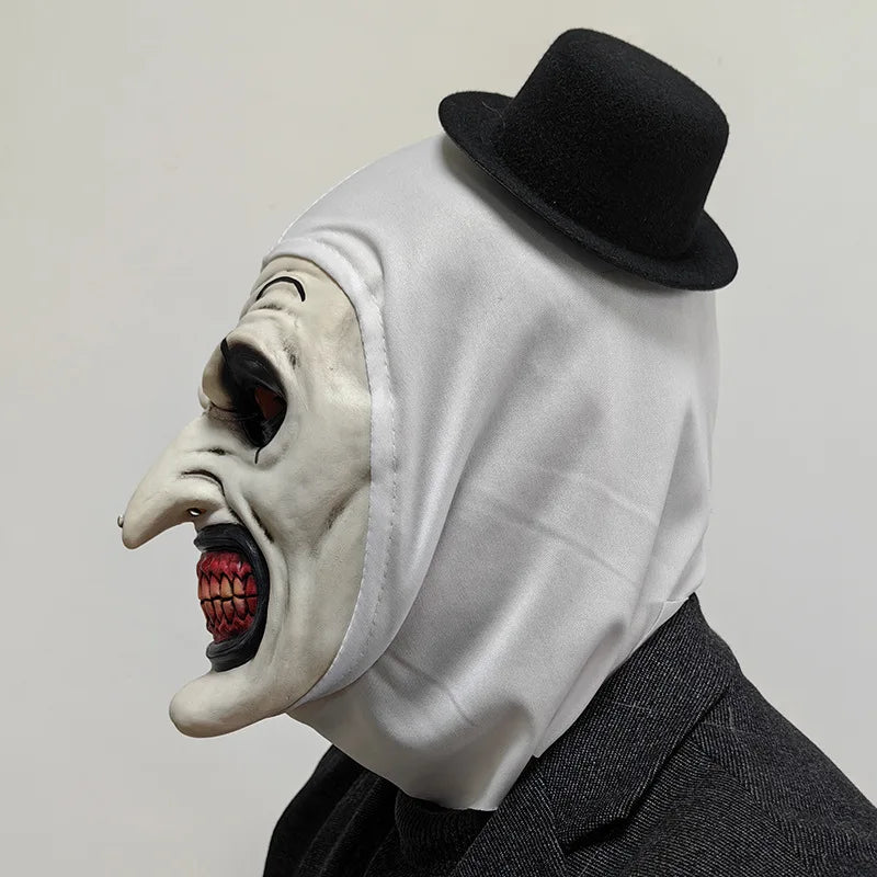 Mask Clown Terrifier Latex Cosplay Halloween 2025 One Size