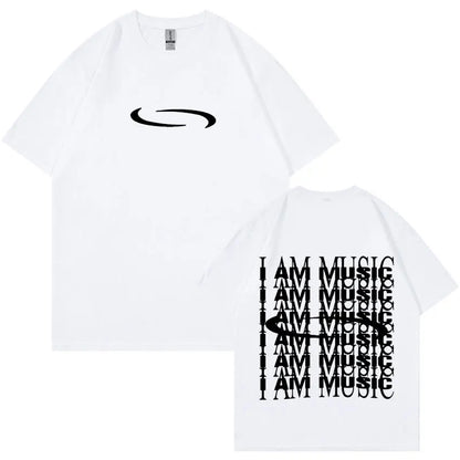 Carti PlayBoi ''I'm Music T-shirt'' Opium Ken Carson Tour Rap Fashion Hip Hop Oversized Tees