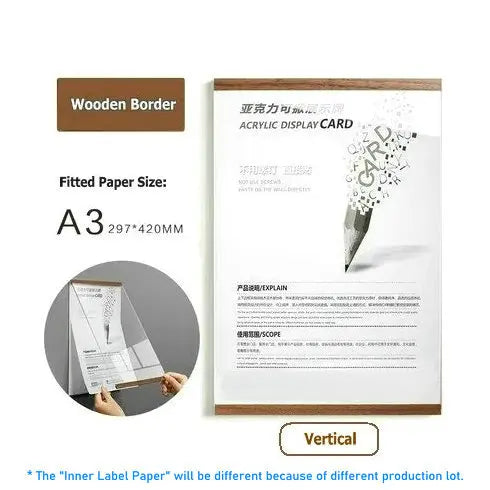 Acrylic Photo Frame Magnetic Floating Frame Minimalist Wall Decor Fall 2025 Simple Swap Adhesive Mount
