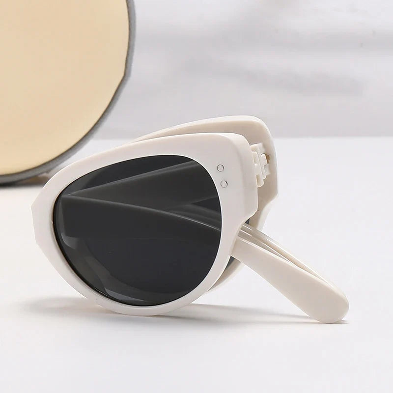 Eye Cat Sunglasses Foldable Narrow Frame Fall 2026 UV Protection Fashion Accessory