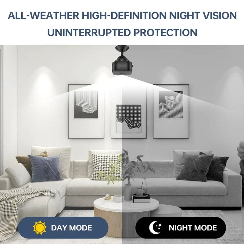 Mini HD Security Camera WiFi Remote Monitor 1080P Night Vision Motion Detection Smart Household Fall 2025 Gift