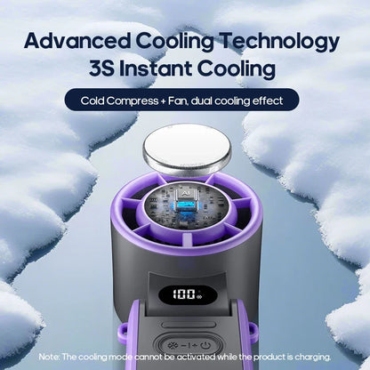 Handheld2026 Edition Fan Foldable Outdoor Cooling 3600mAh Battery 100 Level Turbo Summer