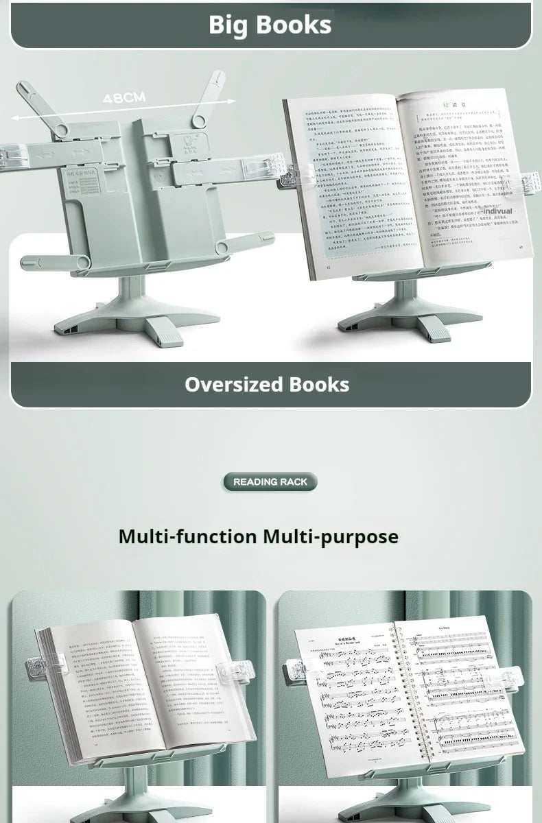 Reading Book Stand Flexible Rotating Tablet Holder