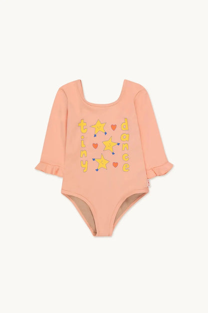 Light unisex one-piece swimsuit - casual cut, nylon, beach & pool wear for kids