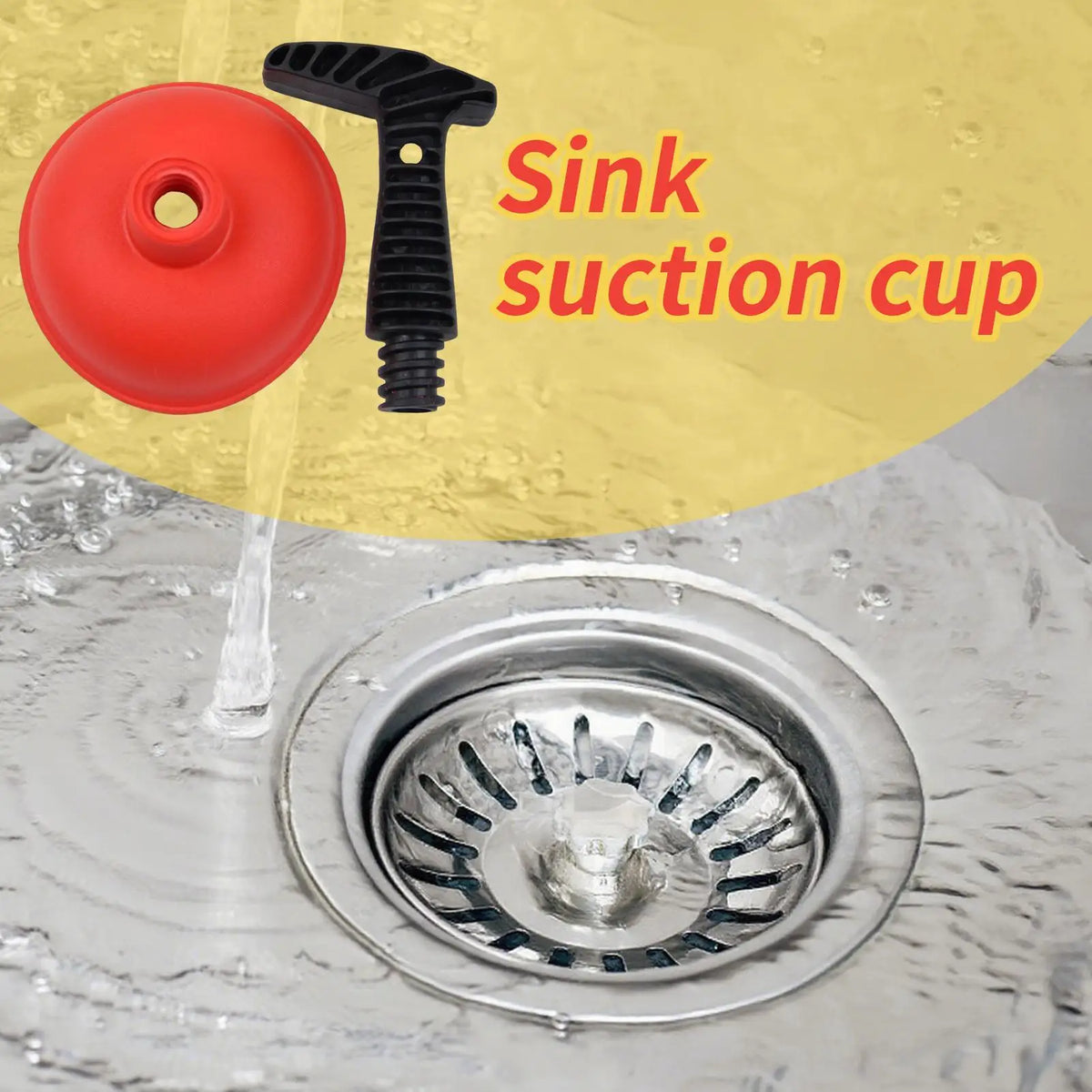 Drain Plunger Heavy Duty Unblocker Sink Suction Cup For Kitchen And Bathroom Sinks Fall 2026 Household Repair Must Have