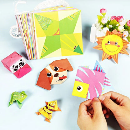 Origami Montessori Craft Kits for Kids - Educational Paper Art with Cartoon Animals, Fun DIY Activity for Boys & Girls