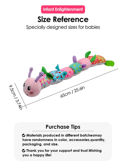 Plush Giraffe Baby Rattle Hanging Plush Newborn Sensory Toys