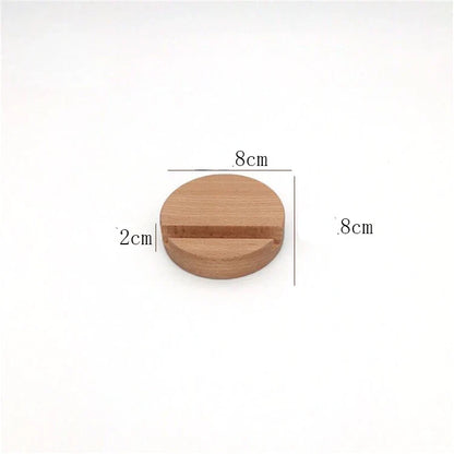 Universal Solid Wood Desk Stand Holder for Mobile Phones & Tablets - Household Accessories