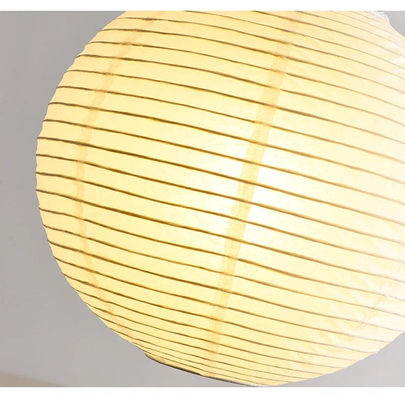 Pendant Japandi Lamp Wabi Sabi Rice Paper Round LED Dimmable