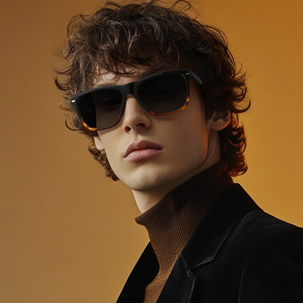 Polarized Sunglasses Square Acetate Frames UV400 Protection Unisex Timeless Design