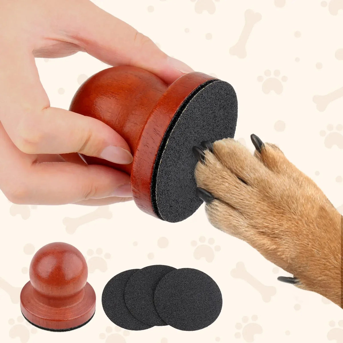 Hand-Operated Pet Claw File Grinding Maintenance Device for Puppy Outdoor Indoor 2026 – Wooden Dog Nail Scratching Board
