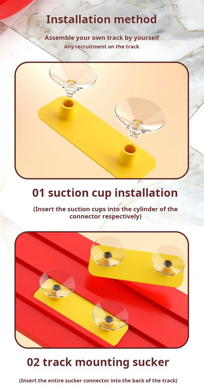 Kids Ramp Toy Back to School 2026 – Flexible DIY Double Race Track Kit Compatible 1/64 Cars