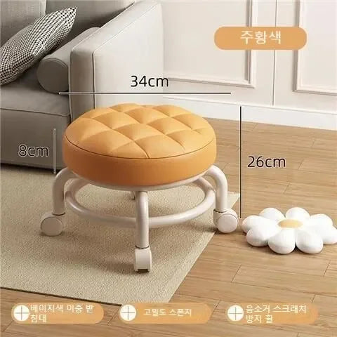 Child Rolling Stool Multi Functional Shoe Changing Seat
