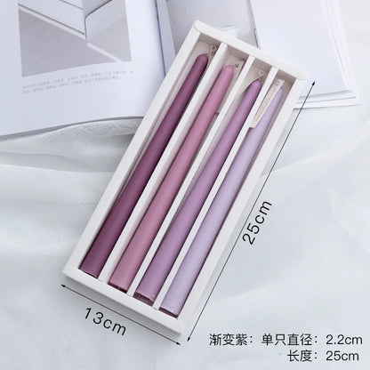 Candles Taper 4 Pack Slender Scented Smokeless Long Branch Wedding Table Decor Fall 2025 DIY Centerpieces