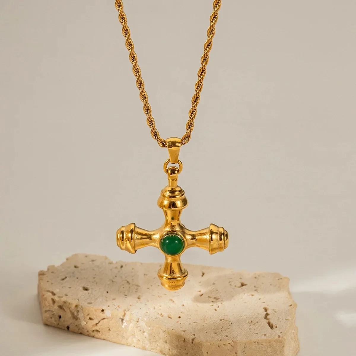 Layered2026 Edition Gold Tone Necklace Kit With Resin Stone Pendants Boho Statement Jewelry Gift Idea Fall