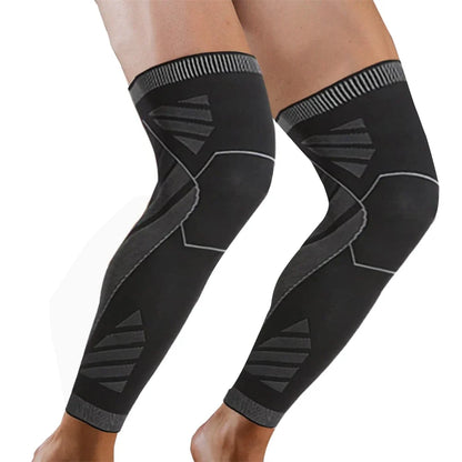 Pair 2026 – Full Leg Compression Sleeve Long Knee Support for Cycling Hiking Basketball