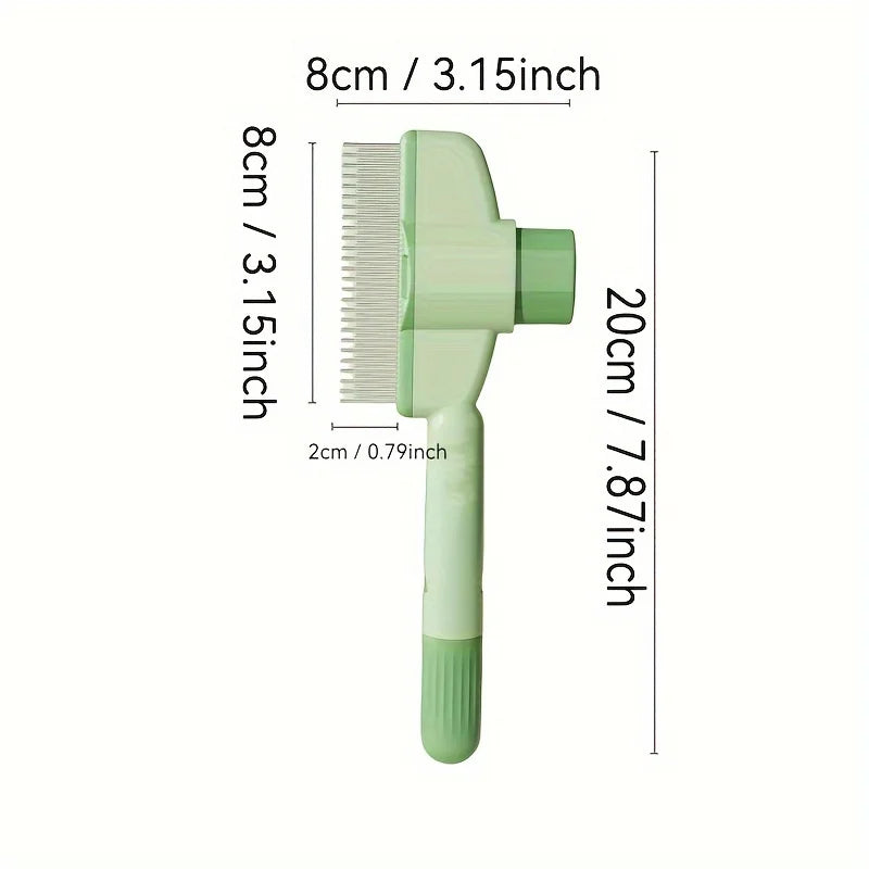 Dog Hair Remover Brush for Long Hair Pets - Grooming and Maintenance Comb for Dogs and Cats, Bath Brush for Simple Hair Cleaning