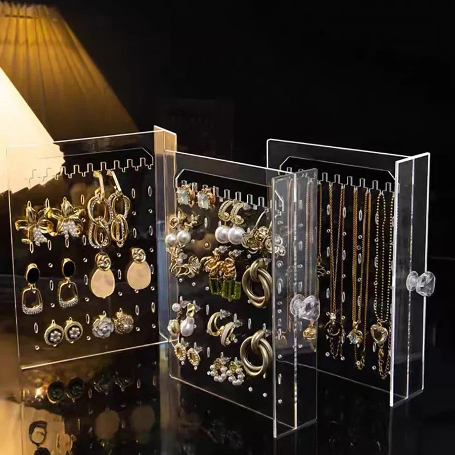 Acrylic Clear Jewelry Display Case With Drawers, Necklace And Earring Organizer, Holiday Gifts 2026 Gift Ready