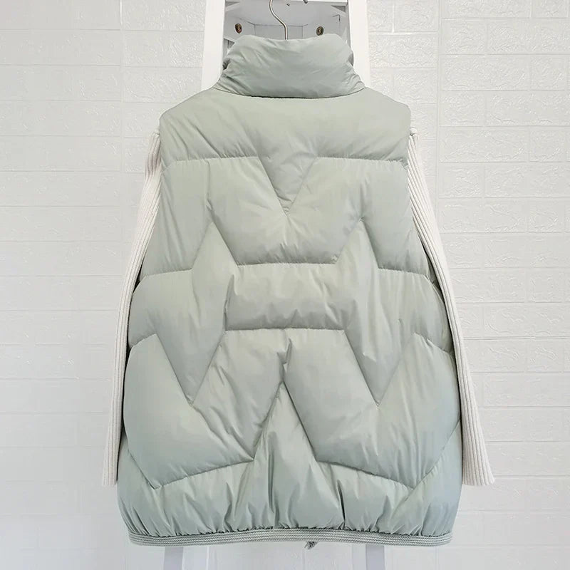 Light Women’s Puffer Vest - Short Relaxed, Duck Down
