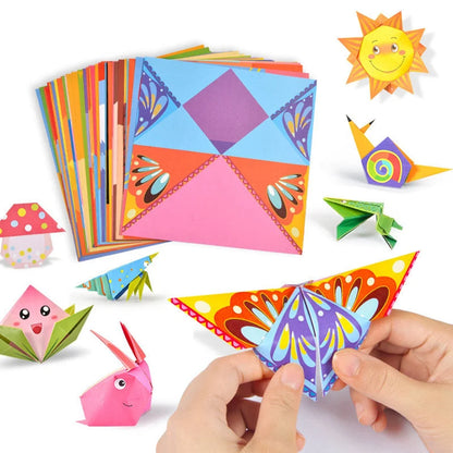 Origami Montessori Craft Kits for Kids - Educational Paper Art with Cartoon Animals, Fun DIY Activity for Boys & Girls