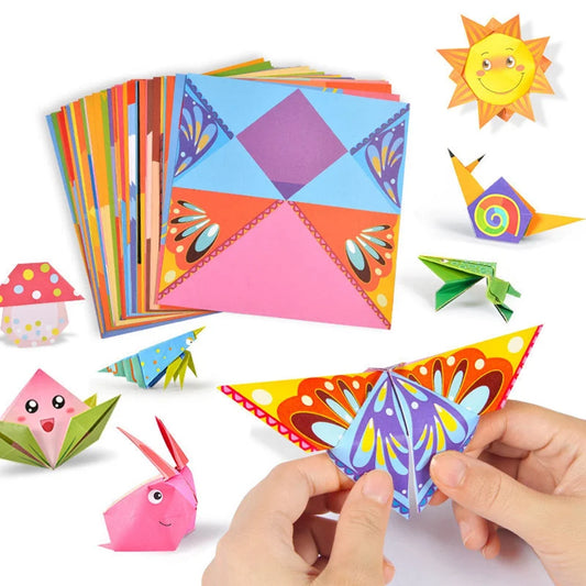 Origami Montessori Craft Kits for Kids - Educational Paper Art with Cartoon Animals, Fun DIY Activity for Boys & Girls