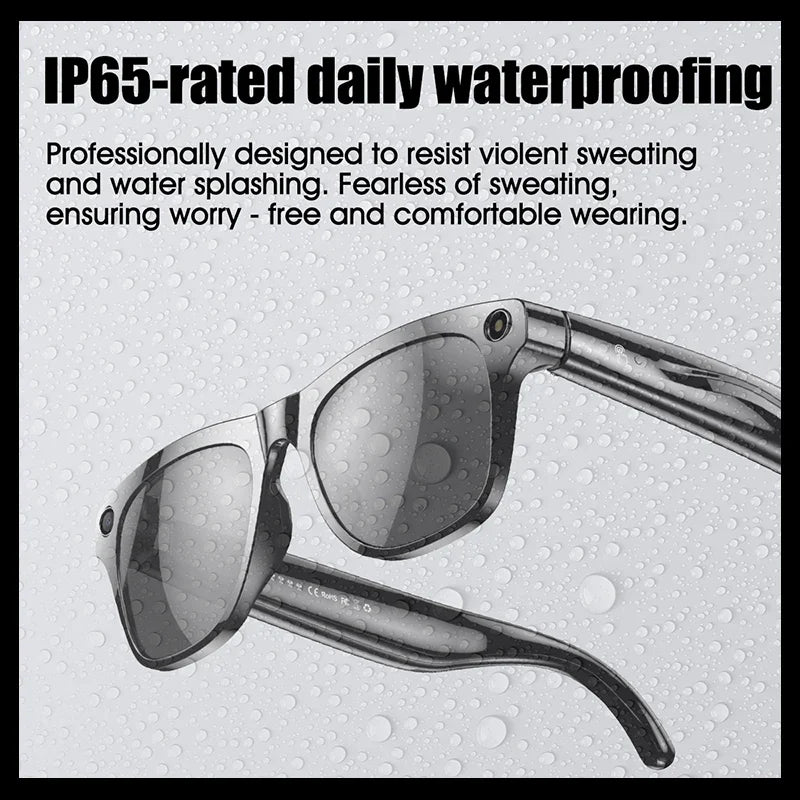 AI Smart Camera Glasses Bluetooth Call Voice Assistant