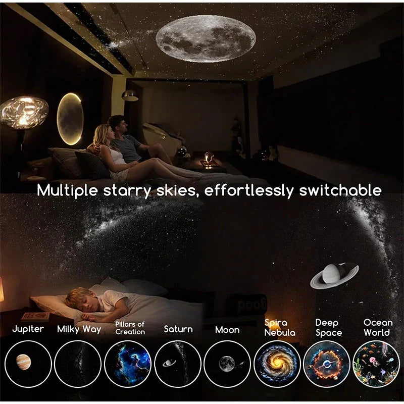 Galaxy Star Projector Night Light 2-in-1 Mood Lamp With Flexible Brightness Viral Fall 2026 Gift