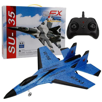 EPP Remote Control SU-35 Fighter Plane - 2.4G Glider Aircraft for Kids, Simple to Fly Toy