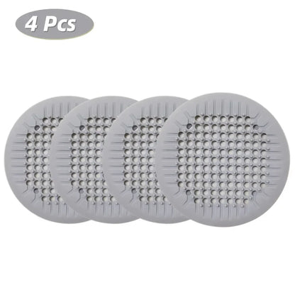 Shower Drain Hair Catcher Silicone Drain Cover - Suction Cup Bath Tub Strainer, Fall 2026 Household Refresh Gift Idea