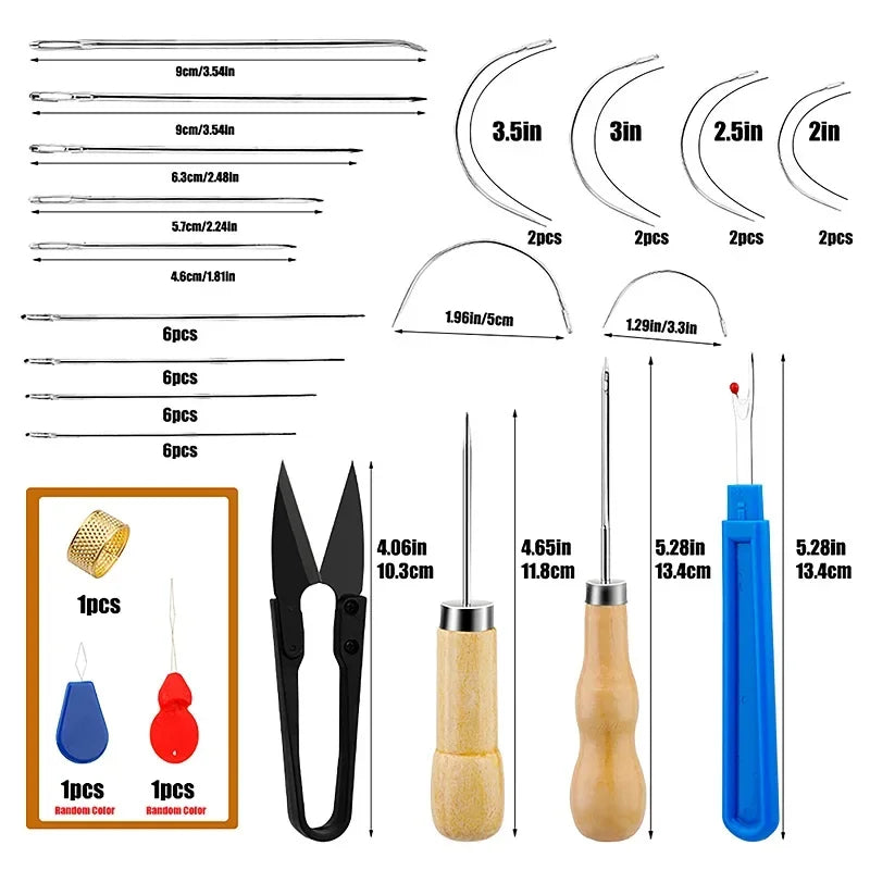Leather Craft Kit - All-In-One DIY Leather Sewing Device Kit for Household Decor, Fall 2026 Gift Idea
