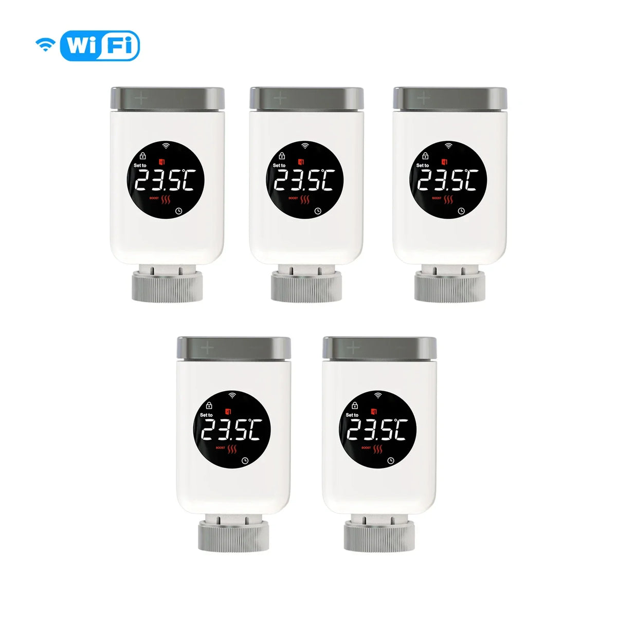 Smart2025 Edition Thermostat Radiator Valve TRV With WiFi ZigBee App Remote Control Energy Saving Fall