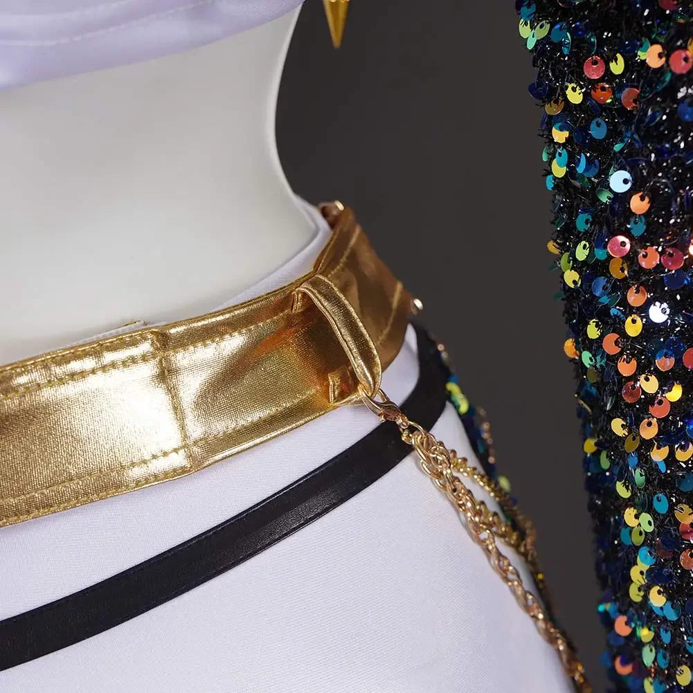 Light Girls Cosplay Costume - Sequin Jacket, Polyester
