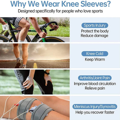 Pair 2026 – Full Leg Compression Sleeve Long Knee Support for Cycling Hiking Basketball