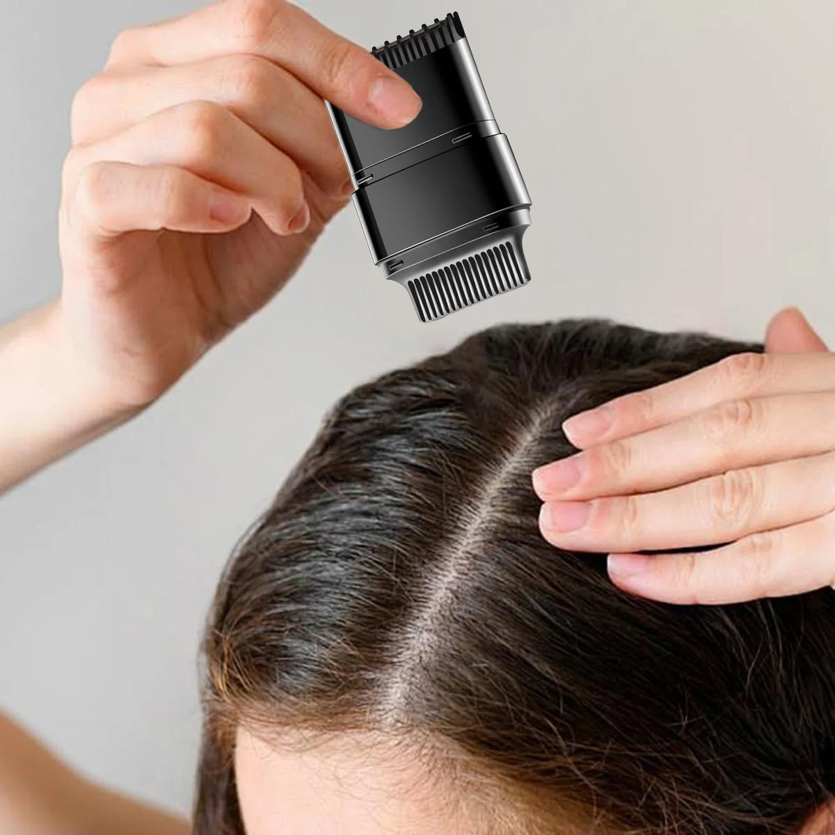 Hair Temporary Color Root Touch-Up Stick with Comb - Instant White Hair Coverage Non-Stain Coloring Pen
