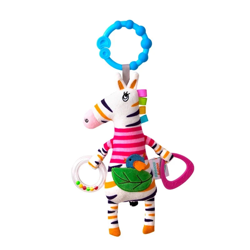 Spiral Giraffe Crib Toy Newborn Sensory Toys Rattle