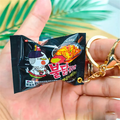 Noodle Instant Keychain Mini Snack Phone Charm Gift