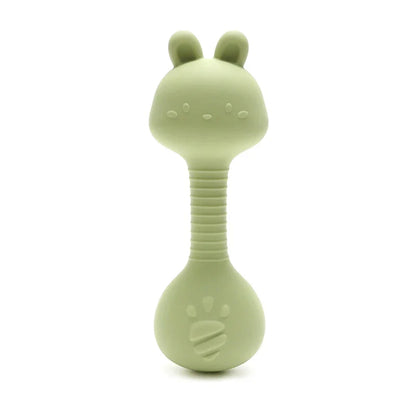 Rabbit Silicone Teether Rattle Newborn Sensory Toys