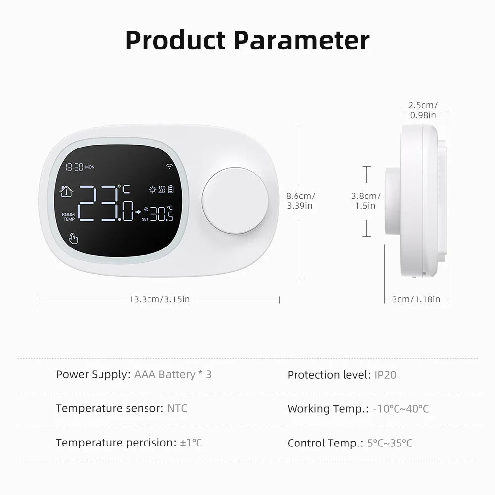 Smart2025 Edition Thermostat WiFi Boiler Controller Alexa Google Household Compatible Remote Temperature Energy Saving Fall
