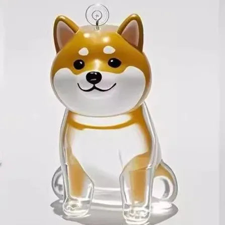 Hair Dog Keepsake Keychain Pendant Clear Resin Charm