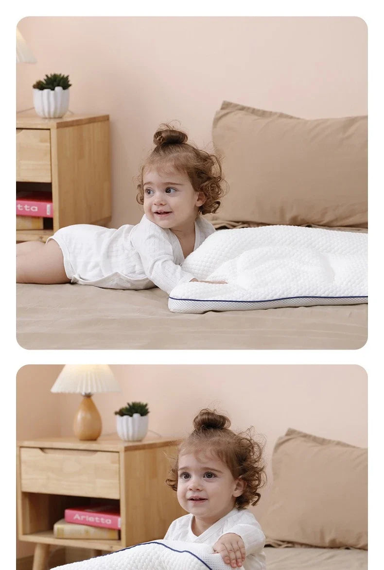 All-Season Cotton Sleeping Pillow for Toddlers & Kindergarten Kids – Baby Neck Support Pillow