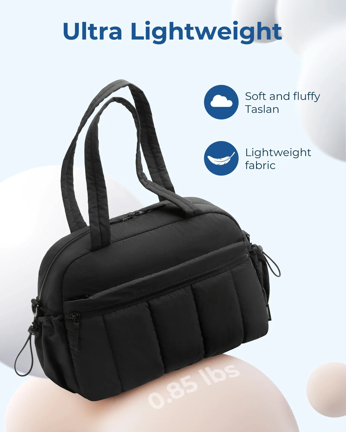 Duffel Travel Bag with Shoulder Strap, Large Capacity Gym & Diaper Bag