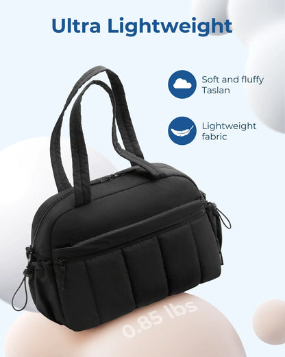 Duffel Travel Bag with Shoulder Strap, Large Capacity Gym & Diaper Bag