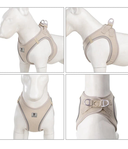 Dog Harness Leash Kit Reflective Padded Vest All Seasons Outdoor Walking Gift Idea