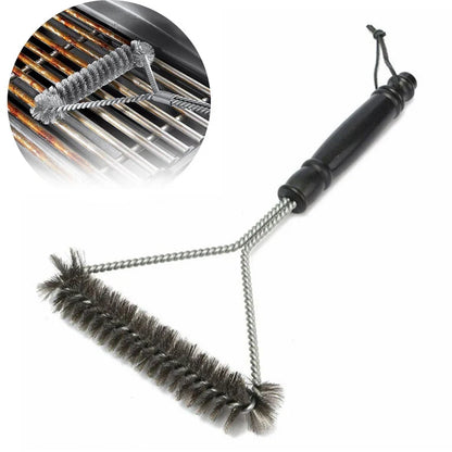 Kit of 2, 2026 – Stainless Steel BBQ Grill Brush Non-Stick Cleaning Device Heat Resistant