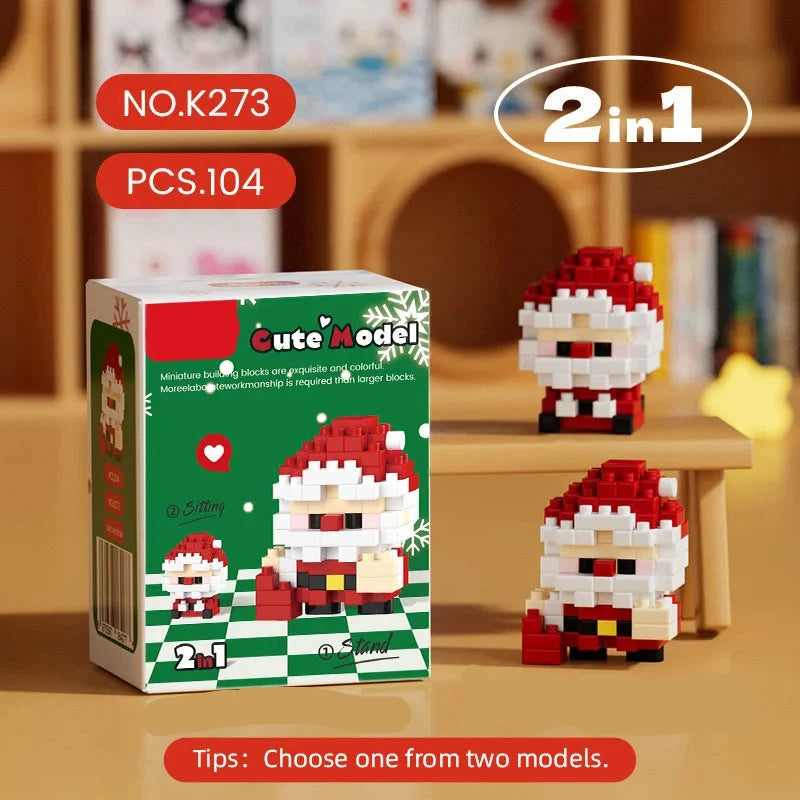 Building Christmas Blocks Advent Calendar DIY Kit Kids
