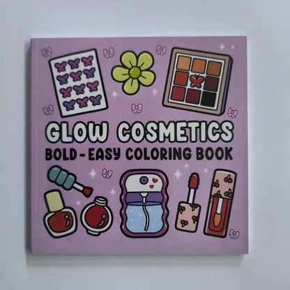 Adult Coloring Book Cosmetics Themed Bold Simple Patterns Fall 2025 Gift Idea