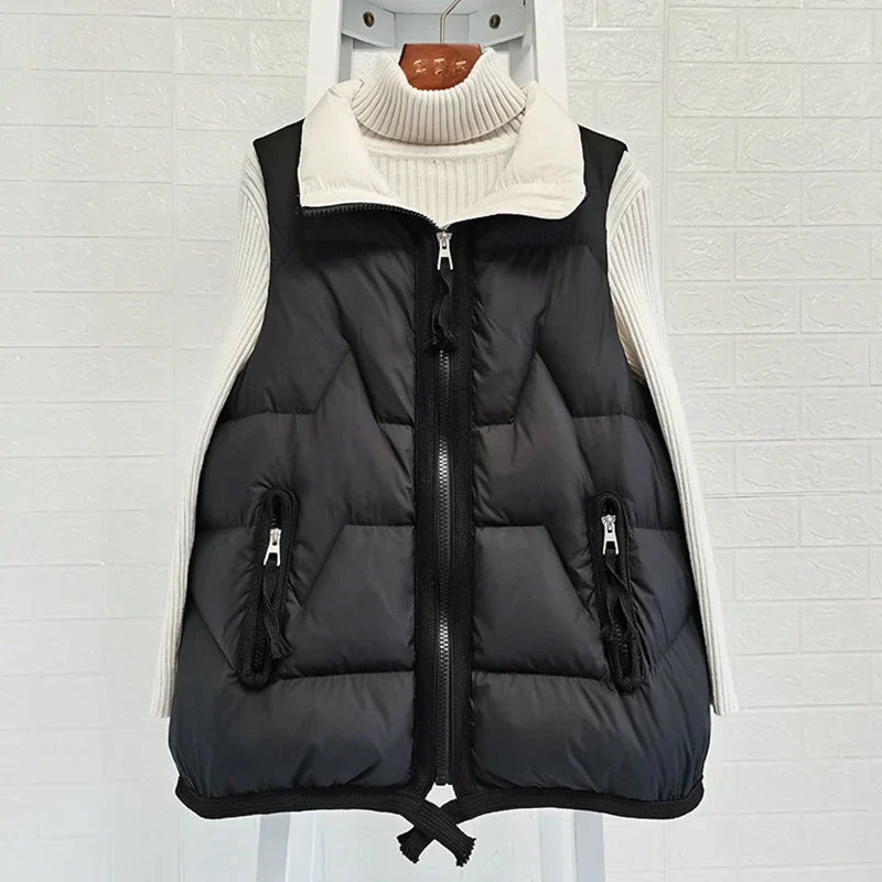 Light Women’s Puffer Vest - Short Relaxed, Duck Down