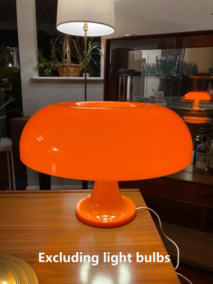 LED Japandi Mushroom Table Lamp Ivory Minimalist Bedside Lighting