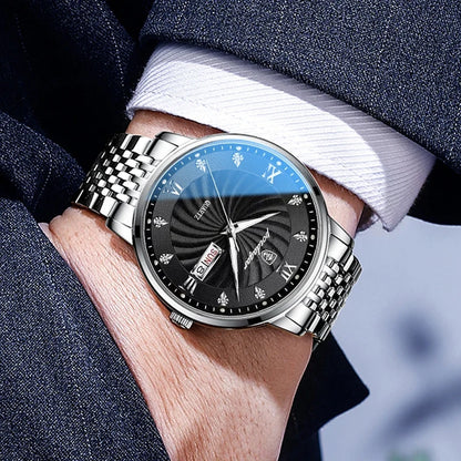 Wristwatch Quartz Stainless Steel Luminous Date Week